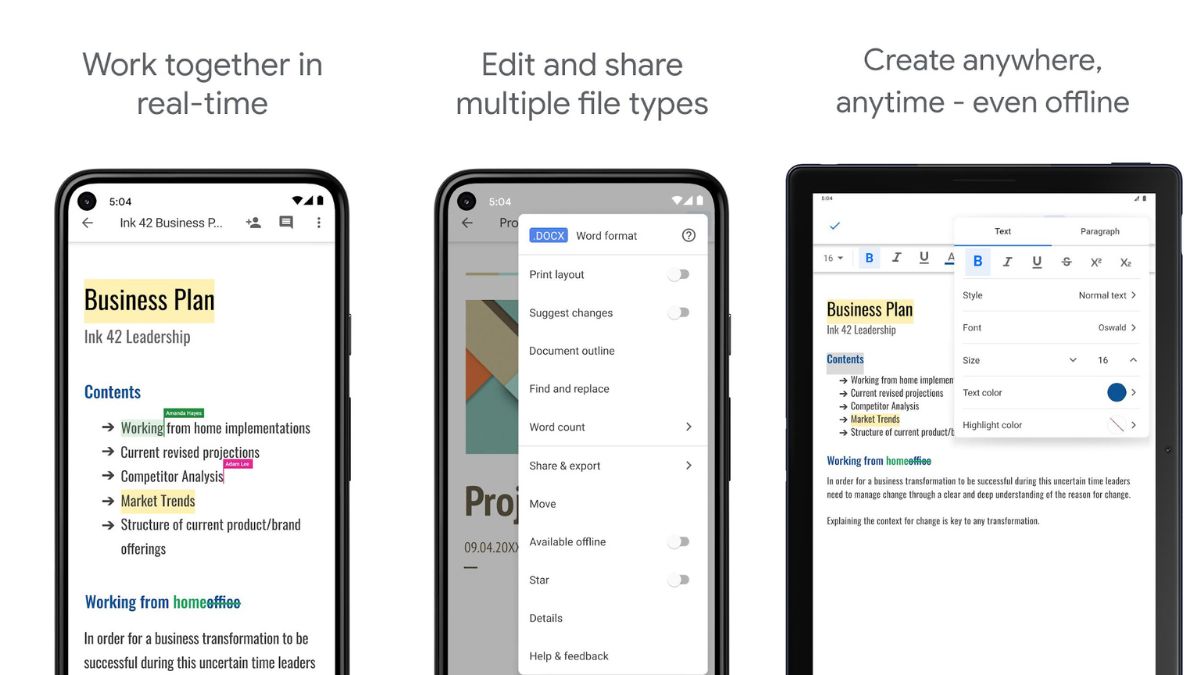 DROPIDEA | دروب ايديا - The best mobile document app: 5 apps for creating and editing files