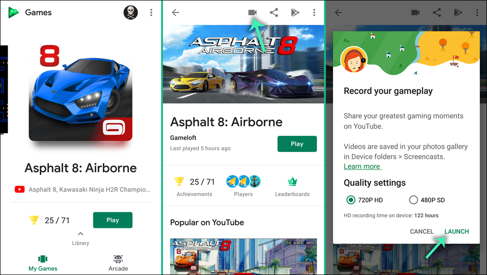 DROPIDEA | دروب ايديا - How to record games on the phone using Google Play - or via mobile screen recording video applications