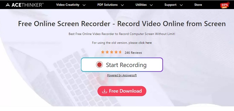 DROPIDEA | دروب ايديا - In-depth review of AceThinker Free Online Screen Recorder