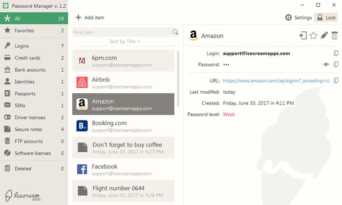 DROPIDEA | دروب ايديا - Explanation of the Icecream password manager program for Windows - AES 256 encryption