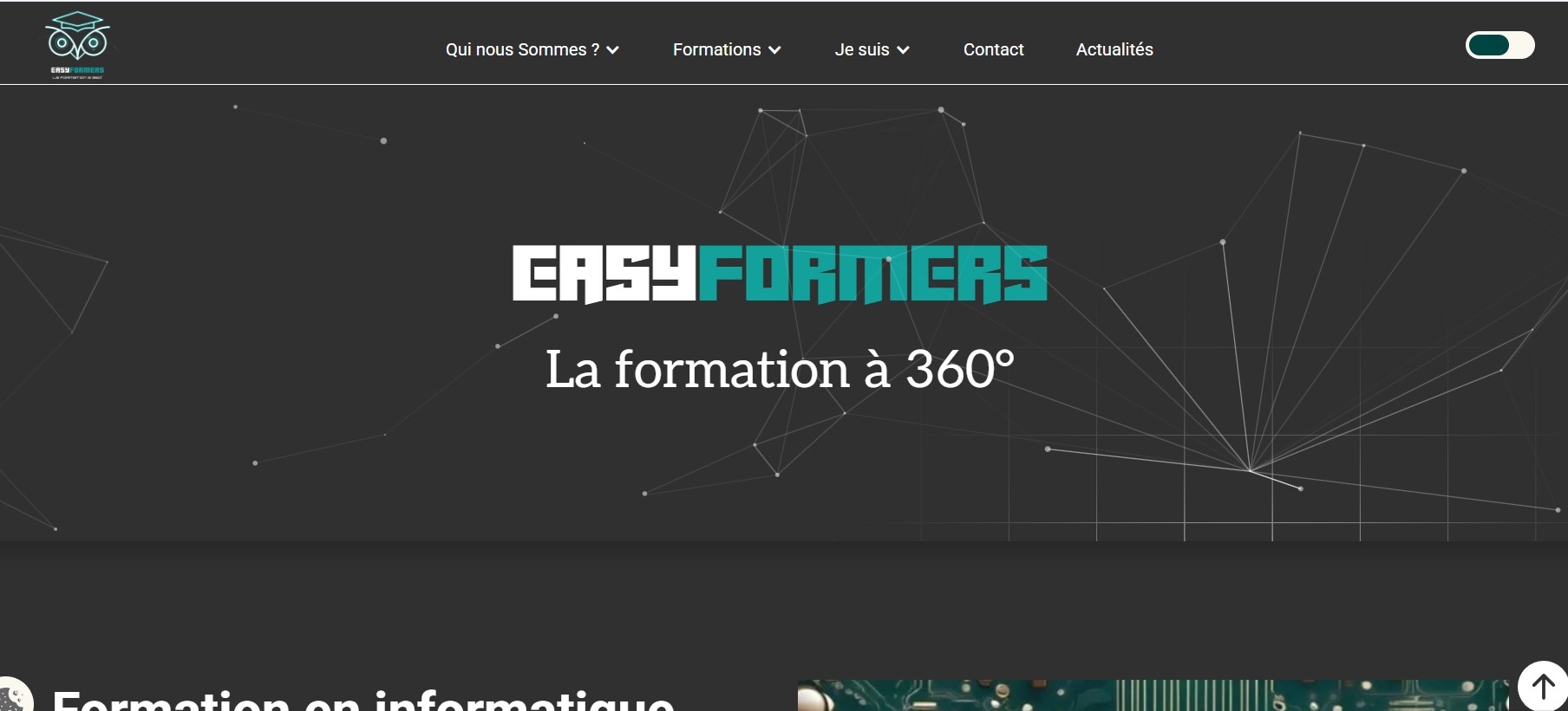 Easy Formers website is a professional training platform