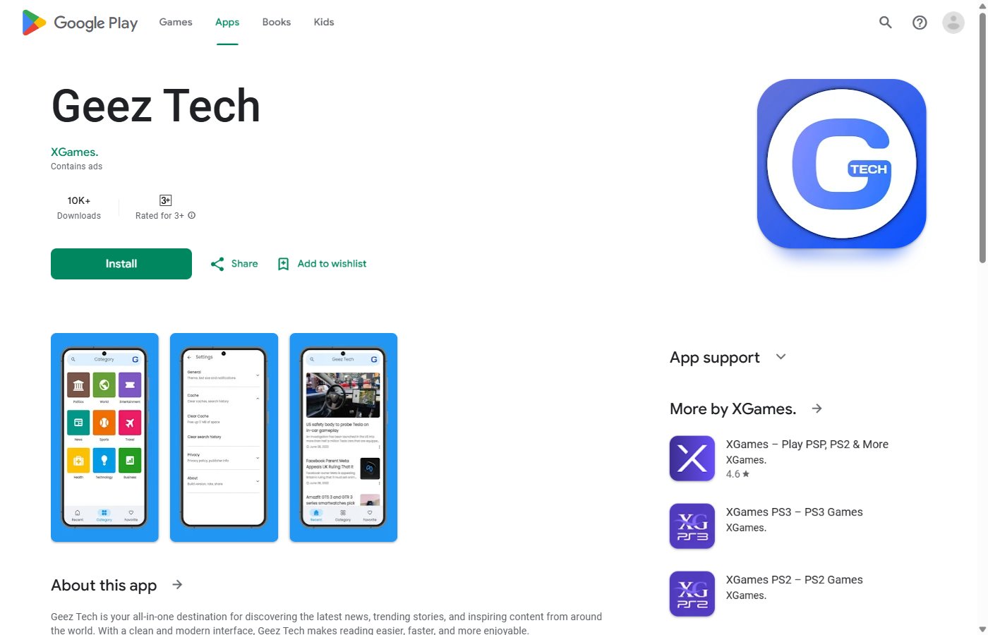 Geez Tech App