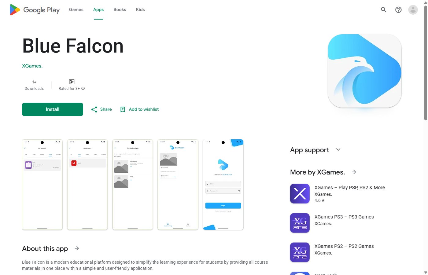 Blue Falcon App