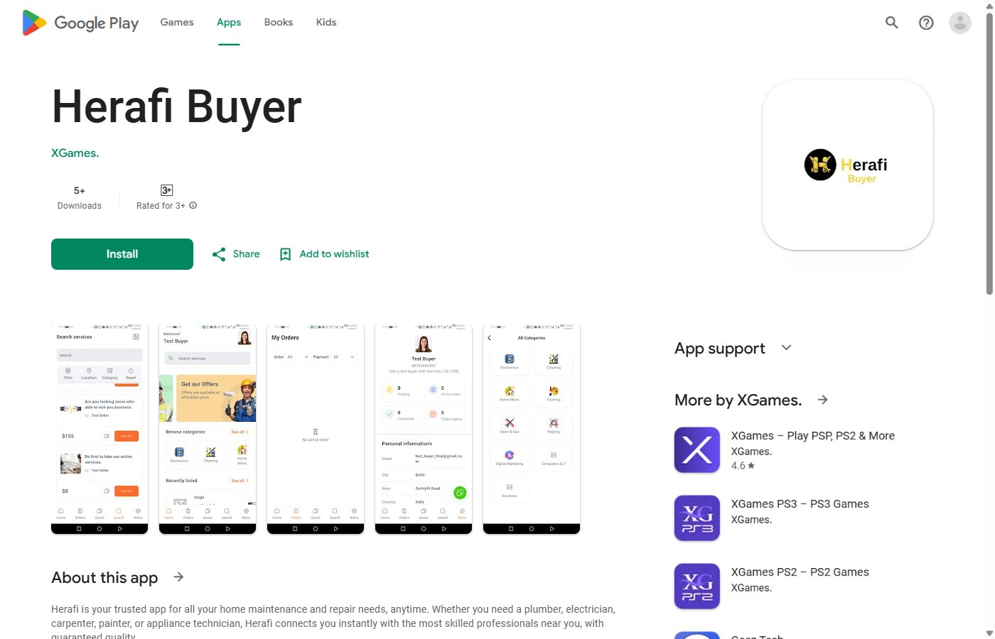Herafi Buyer App