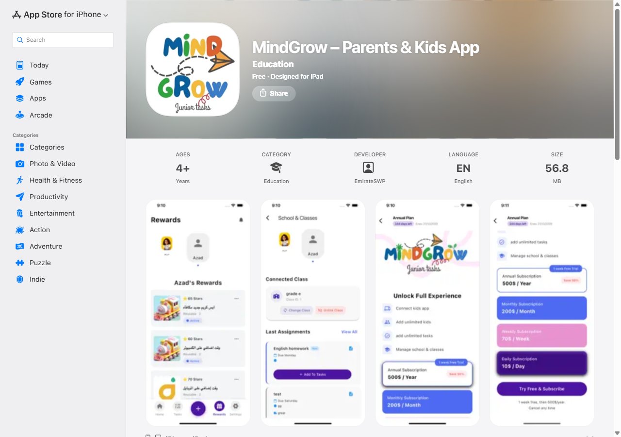 MindGrow Parents & Kids