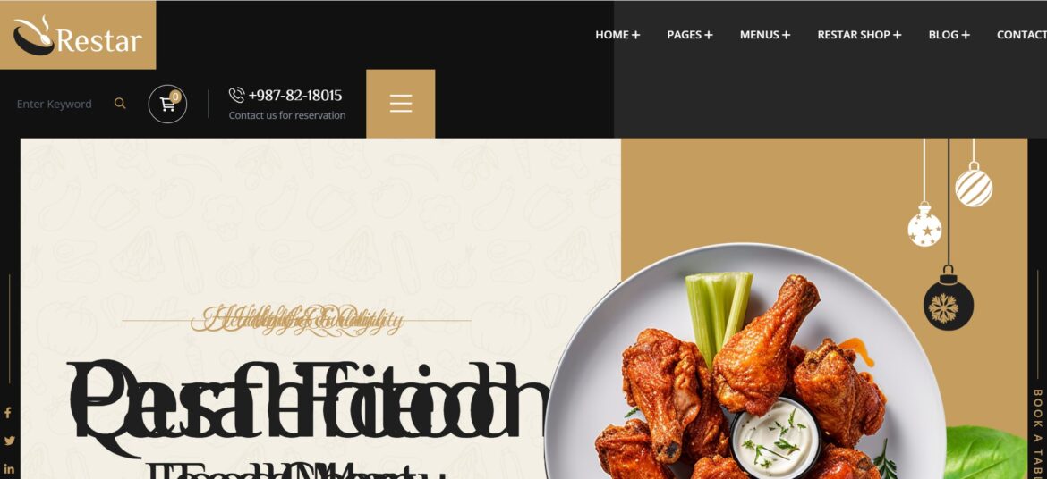 قوالب المطاعم والمقاهي