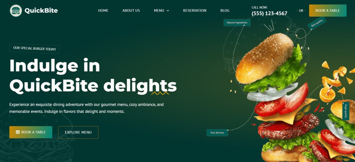 قوالب المطاعم والمقاهي