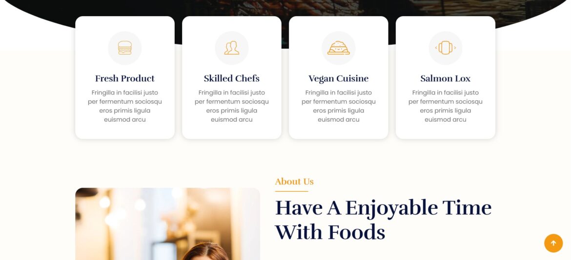 قوالب المطاعم والمقاهي