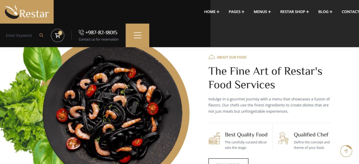 قوالب المطاعم والمقاهي