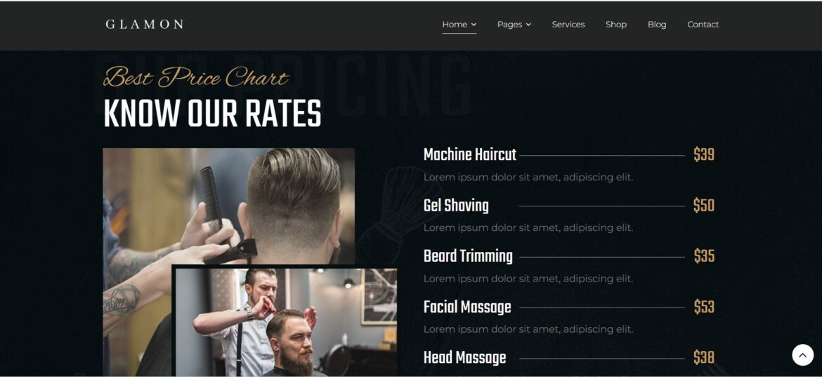 قوالب الصالونات ومراكز التجميل