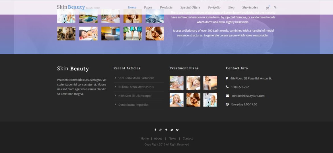 قوالب الصالونات ومراكز التجميل