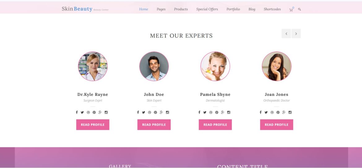 قوالب الصالونات ومراكز التجميل